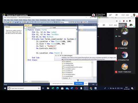 How to write  .NET prog to add 2 text box 2 labels 2button at Runtime