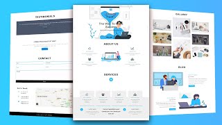 Free website template-Build a complete responsive website using html css bootstrap
