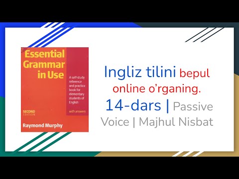 Ingliz tili darslari | 14 - dars | Passive voice | majhul nisbat