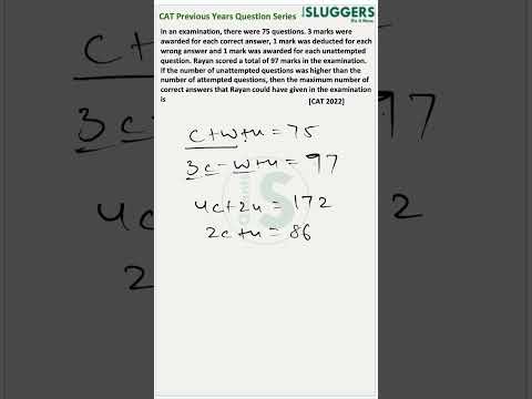 CAT  Quant PYQs 7 | CAT22 | Slot2 | Linear Equations #cat2023 #catpreparation