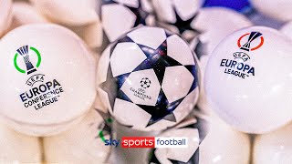 チャンピオンズ、ヨーロッパ、カンファレンスリーグの抽選前に知っておくべきことすべて！🏆
