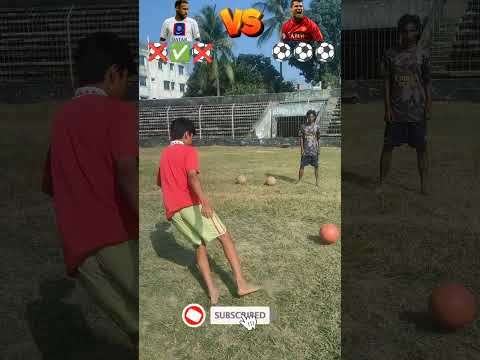 Neymar VS Ronaldo Shooting Challenge | #football #footballshorts #ronaldo #soccer #fyp #foryoupage