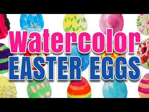 Watercolor Easter Eggs Craft for Kids - Art Tutorial