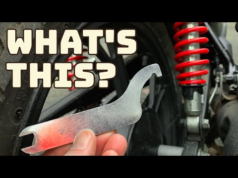 You test it with your butt - Adjusting Suspension Preload on a Honda CB125F