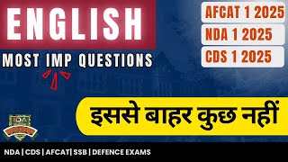 Error Spotting Made Easy! Most IMP ENGLISH MCQ for #CDS #NDA #AFCAT #SSCCGL | Indore Defence Academy