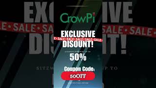 CrowPi Sitewide Code! #MiniLaptops #YoungLearners #STEMFun #TechForKids #50percentoff #shopnow