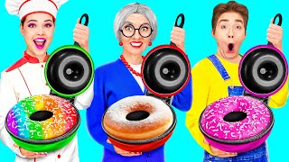 Ik vs Oma Koken Uitdaging | Grappige Voedsel Situaties Hahanom Top Challenges