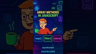 map(), filter(), reduce() in JavaScript 🤯 | Master Array Methods with Fun Visuals! #quickcoded