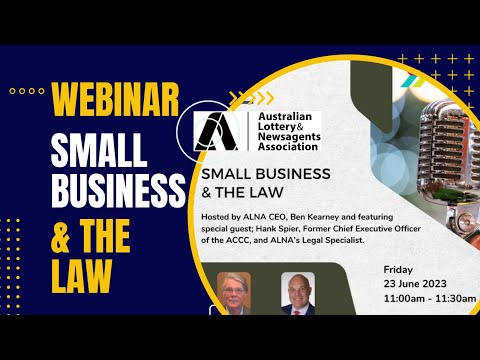 Small Business and the Law Webinar with guest Hank Spier