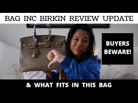 BIRKIN DUPE REVIEW UPDATE: DO NOT BUY BAG INC! | What fits in my bag