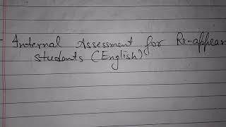 Internal assessment English class 12 improvement exam | English 20 marks practical  improvement exam