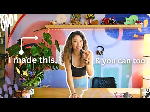 How I Designed My Own Wallpaper (Beginner Friendly DIY Mural!)