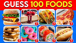 Guess the Food in 3 Seconds 🍔🍟 | 100 Most Popular Foods