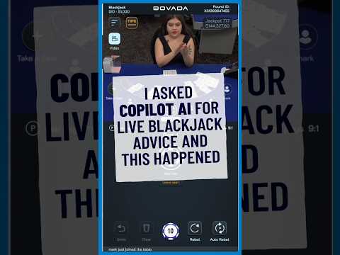 Copilot AI Helped Me Win This Blackjack Game! #blackjack #casino #blackjackstrategy