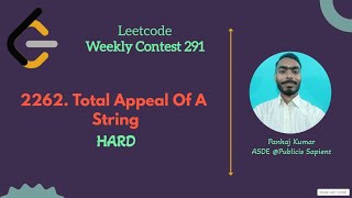 2262. Total Appeal of A String | LeetCode weekly contest 291 | LeetCode Medium | LeetCode