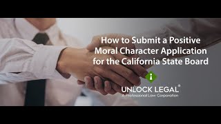 Positive Moral Character Determination | Unlock Legal