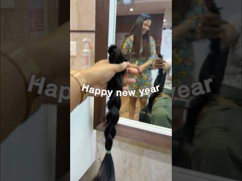 I chopped off my long hair | Happy new year. #newyear2025 #newhairstyle #shorthaircut #shorts
