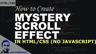 How to Create a Mystery Shadow Scroll Effect Using Just HTML/CSS | Code Snippet #3