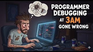 😱 Programmer Debugging at 3AM Gone Wrong | Funny Coding Animation