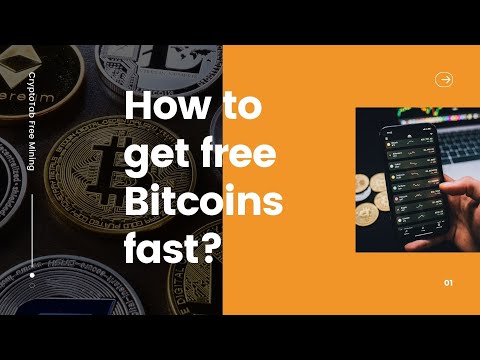 How to get free Bitcoins fast | Start mining cryptocurrency at home | CryptoTab browser mining app