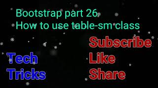 Bootstrap part 26 | How to use table-sm class | #Shorts