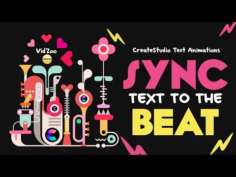 Dynamic Text Animation and Beat Sync in CreateStudio