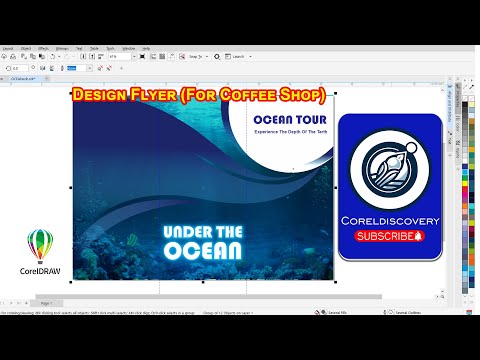 How to Create Corporate Flyer For Travel Tour Design Template Using Coreldraw   Coreldraw Techniques