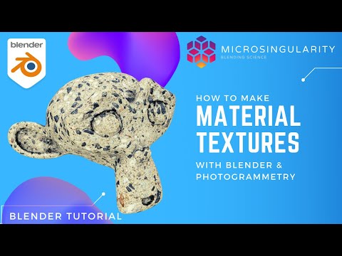 How to make Material Textures with Blender and Photogrammetry - Blender Tutorial