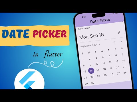 Flutter Date Picker ||  Date Picker Widget