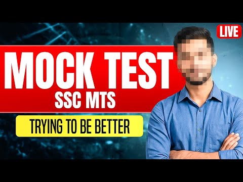 🔴 LIVE MOCK TEST | SSC MTS 2024 Official Paper (Held On: 01 Oct, 2024 Shift 2) | Testbook