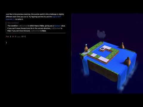 Apple Swift Playgrounds - Learn to Code 1 - Spiral of NOT