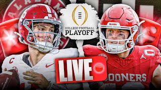 Alabama vs Oklahoma LIVE | College Football Playoff SHOWDOWN | Pregame Show Preview & Predictions ✅