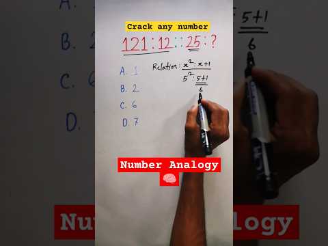 Crack Any Number Analogy Question in Seconds! #NumberAnalogy #Mathhacks #Analogy #Shorts #Youtube