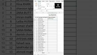 Use PROPER in Excel to Fix Text Case
