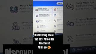 AI powered tools for Teachers|Works like magic|Technology in classroom#class#education#chatgpt#2025