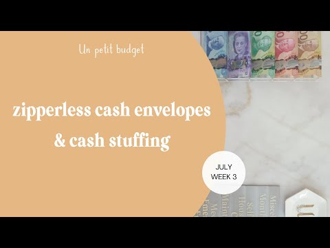 Cash Stuffing July 2023 Week 4 | Canadian Cash Stuffing | Zipperless Cash Envelopes