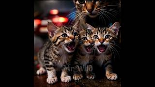 Stray Cat & Kittens Trapped in Storm ⚡ Hero Girl Saves Them! 🐱💖#Cat #HeroGirl  #Viral #PetsInDanger