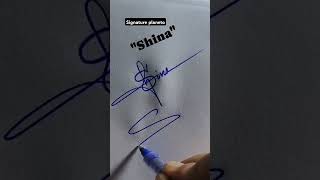How to style the name of shina...#calligraphicalphabets #stylish sign