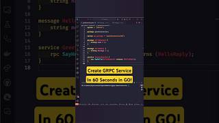 Create a Simple gRPC Service in Go with Protocol Buffers!  #golang #coding #grpc #client #server