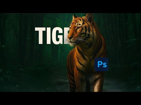 Photoshop Tutorial: Place Text Behind Anything! #photoshop #editing