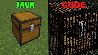 Minecraft with code language be like