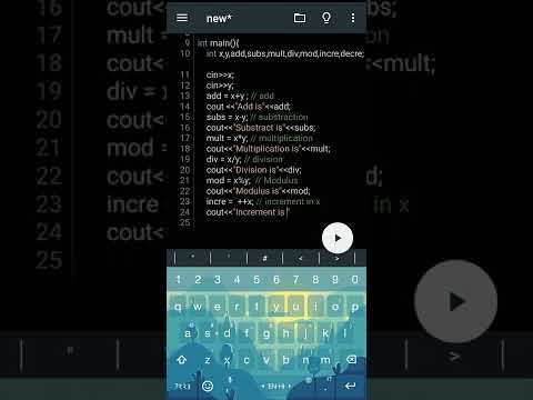 Airthmatic operator in c++||Operator in c++|| #programming #code #coading #program #learnprogramming
