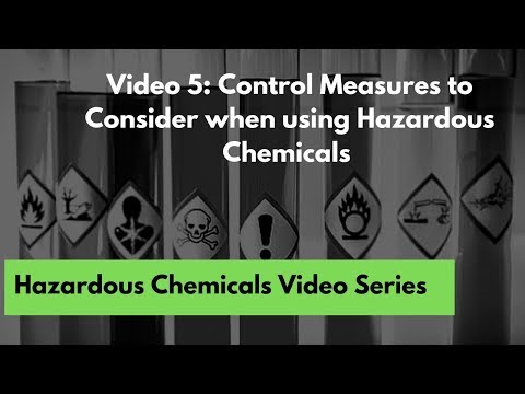 Control Measures To Consider When Using Hazardous Chemicals