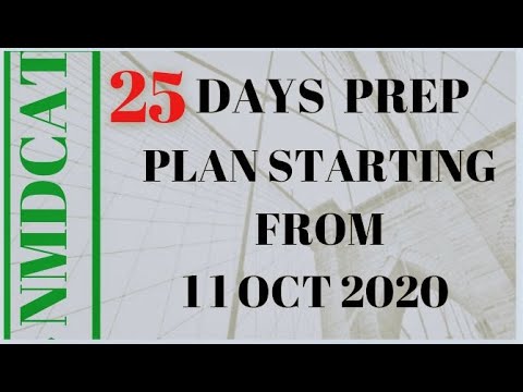 How to complete syllabus in 25 days For National MDCAT