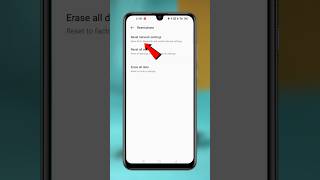 How to reset network settings | Mobile Network issue | Network Setting Restart #shorts