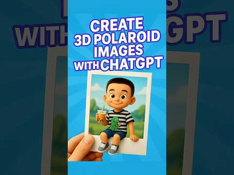 How to Create Adorable 3D Polaroid Images Using ChatGPT! #shorts #chatgpt #chatgptprompts