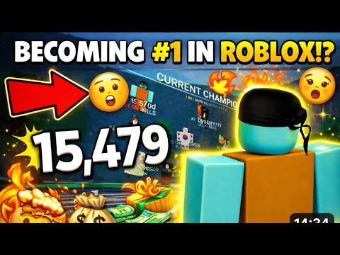 Got #1 Leaderboard in The Strongest Battlegrounds on Roblox 💀🔥
