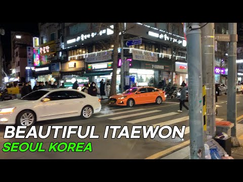 [4k] Street view, Handamdong, Itaewon street in winter Seoul south Korea @ceo_hsw
