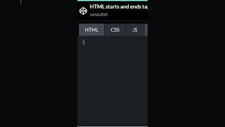 HTML  start and end Tags | Quick Guide | #shorts