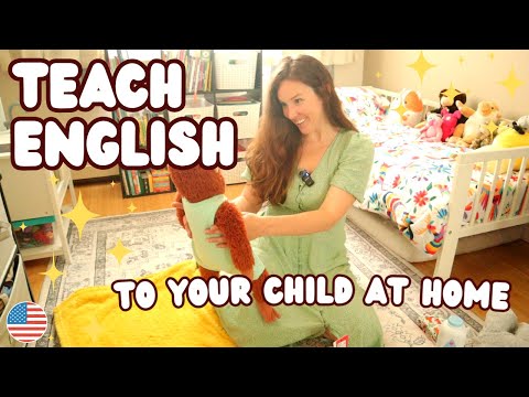 Teach natural English to your child at home ✨ *with subtitles*